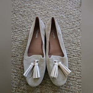 Homers Artisan Tan Suede Loafers with Tassels